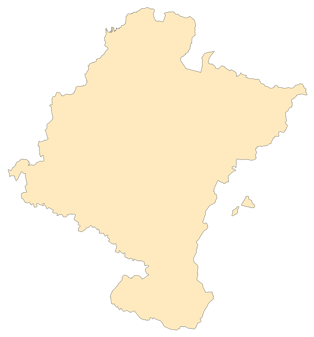 Mapa de Navarra